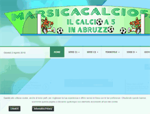 Tablet Screenshot of marsicacalcio5.it